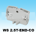 軌道式接線(xiàn)端子WS 2.5T-END-CO