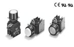 日本OMRON 按鈕開(kāi)關(guān)-φ22（φ25）帶燈/不帶燈-A22（代理）