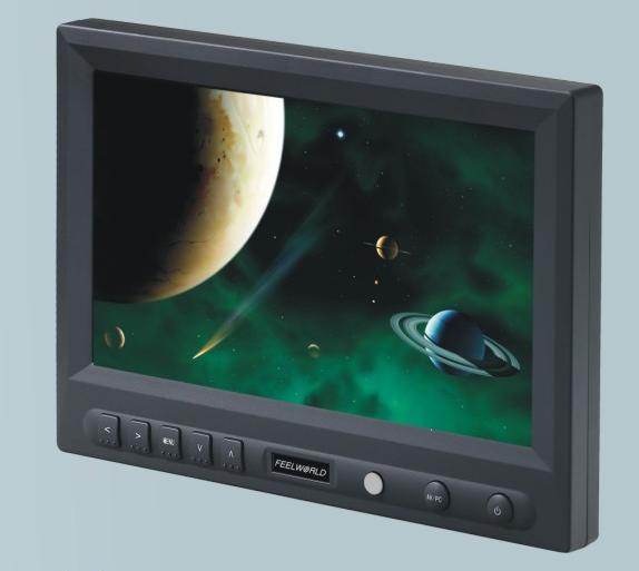 FEELWORLD 8寸觸摸屏高清車載液晶顯示器帶DVI、HDMI