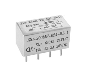 宏發(fā)電聲 1/2晶體罩有可靠性指標的密封電磁繼電器 JZC-200MF