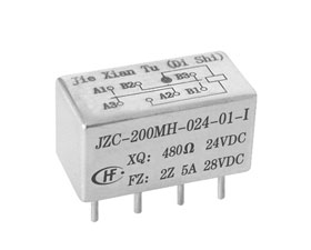 宏發(fā)電聲 1/2晶體罩有可靠性指標的密封電磁繼電器 JZC-200MH