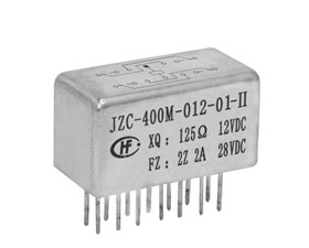 宏發(fā)電聲 1/2晶體罩四組轉換觸點密封電磁繼電器JZC-400M
