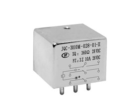 宏發(fā)電聲 2/5立方英寸三組轉換觸點密封電磁繼電器JQC-3010M