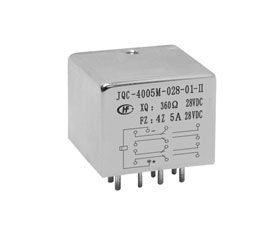 宏發(fā)電聲 2/5立方英寸四組轉換觸點密封電磁繼電器 JQC-4005M