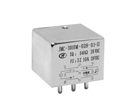 宏發(fā)電聲 2/5立方英寸三組轉換觸點密封磁保持繼電器JMC-3010M