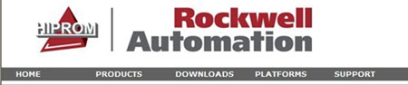 Hiprom被吞并后，公司網(wǎng)站頂部Logo右側(cè)添上更大字體的Rockwell Automation