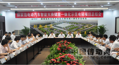 集團(tuán)公司與山東電力集團(tuán)公司聯(lián)合召開(kāi)薛家島電動(dòng)汽車(chē)示范電站項(xiàng)目總結(jié)會(huì)